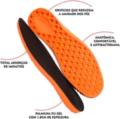 Palmilha de Gel Macia Ortopédica Confortável