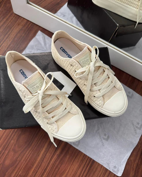 Tênis A.Star Plataforma Areia Renda Premium