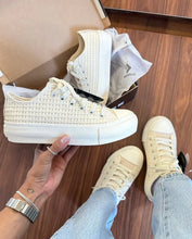 Carregar imagem no visualizador da galeria, Tênis A.Star Plataforma Areia Renda Premium

