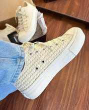 Carregar imagem no visualizador da galeria, Tênis A.Star Plataforma Areia Renda Premium
